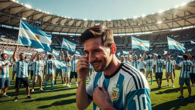 Messi se despide de la Selección Argentina entre lágrimas y un gol final